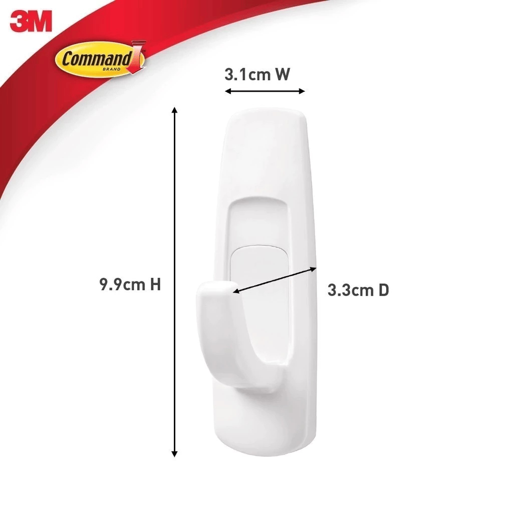 Móc dán tường nhà tắm Command™ 17003b - Chịu lực 2.2 kg - 1 cái/vỉ - 7012591951, , large image number 4